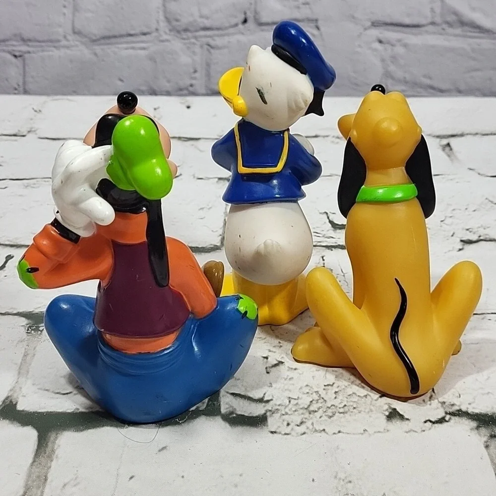 Disney Bath Tub Float Toys Character Figural Lot Of 3 Goofy Donald‎ Pluto